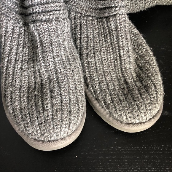 UGG Cardy Sweater Boot 3 Button Gray Size 8 - Picture 7 of 9